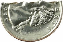 Magic Coin Bite Out Quarter Roy Kueppers Bite Coin Trick - Venta Internacional.
