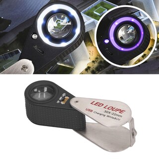 Foto 1 | Foto 1 | Lupa De Joyero Con Aumento 30x Luz Led Y Uv Recargable - Venta Internacional.