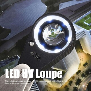 Foto 2 | Foto 2 | Lupa De Joyero Con Aumento 30x Luz Led Y Uv Recargable - Venta Internacional.