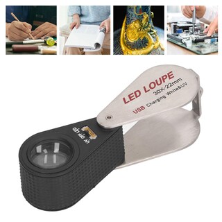 Foto 3 | Foto 3 | Lupa De Joyero Con Aumento 30x Luz Led Y Uv Recargable - Venta Internacional.