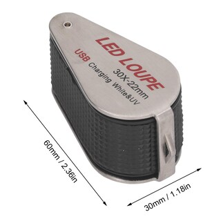 Foto 4 | Foto 4 | Lupa De Joyero Con Aumento 30x Luz Led Y Uv Recargable - Venta Internacional.