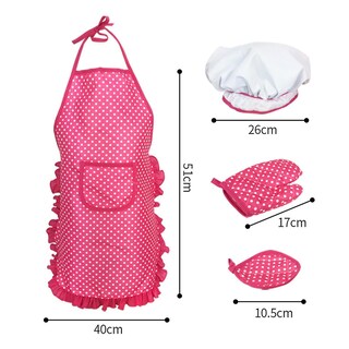 Foto 4 | Foto 4 | Set De Cocina Y Repostería Para Niños 11 Piezas Con Delantal Y Sombrero - Venta Internacional.