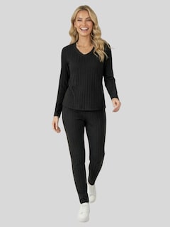 Foto 6 | Foto 6 | Conjunto Blusa Manga Larga y Pants Conj-0116 Negro