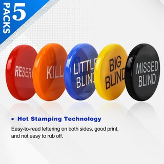 Foto 3 | Foto 3 | Set De Botones Para Dealer De Póker Gse Ciega Pequeña Ciega Grande Kill - Venta Internacional.