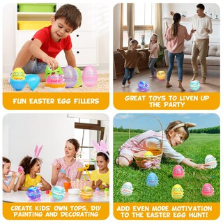 Foto 5 | Foto 5 | Pops Giratorias Con Forma De Huevos De Pascua Iluminados Con Flash Y Música Para Niños - Venta Internacional.