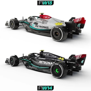 Foto 3 | Foto 3 | Maqueta De Coche Fundido A Presión Xiangtat Mercedes F1 Team W14 2023 1:43 - Venta Internacional.