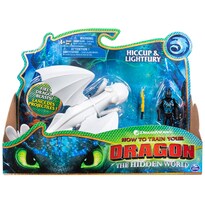 Figura Vikinga De Toy Dreamworks Dragons Lightfury And Hiccup - Venta Internacional.
