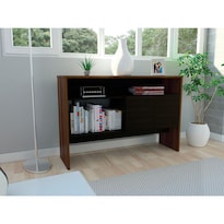 Mueble Recibidor Clasic Cobre Y Wengue Virtual Muebles