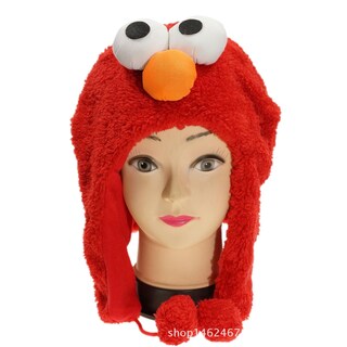 Foto 1 | Foto 1 | Sombrero Con Forma De Marioneta De Disney Anime De Sesame Street Elmo Cookie Monster - Venta Internacional.