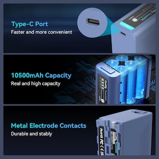 Foto 5 | Foto 5 | Batería De Cámara Smallrig Np-f970 10500 Mah Para Sony Np-f970 - Venta Internacional.