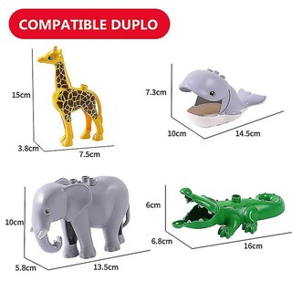 Foto 3 | Foto 3 | Bloques De Construcción Zoo Animals Hollow De Gran Tamaño Más De 13 M - Venta Internacional.