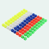 Cubos Math Link Para Niños De Plástico 100 Unidades 5 Colores - Venta Internacional.