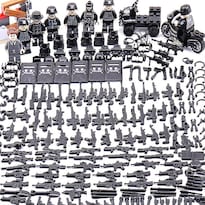 Juego De 8 Bloques De Construcción Panther Commando Con Armas - Venta Internacional.