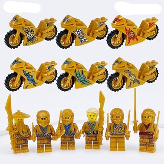 Foto 2 | Foto 2 | Set De Bloques De Construcción Golden Ninja Motorcycle Para 6 Niños - Venta Internacional.