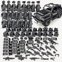 Set Building Blocks Military Series Black Special Police - Venta Internacional.