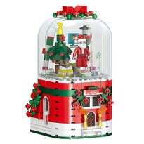 Caja De Música Navideña Building Blocks De Papá Noel Para Niños - Venta Internacional.