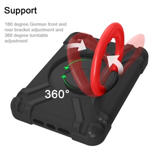 Foto 5 | Foto 5 | Funda Para Tablet Akabeila Para Apple Ipad Mini 1/2/3 Negro+rojo - Venta Internacional.