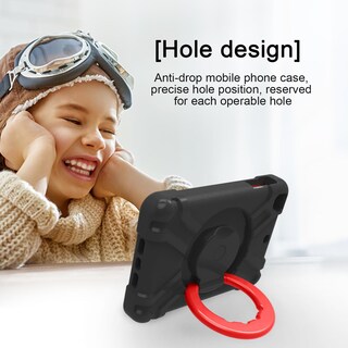 Foto 7 | Foto 7 | Funda Para Tablet Akabeila Para Apple Ipad Mini 1/2/3 Negro+rojo - Venta Internacional.