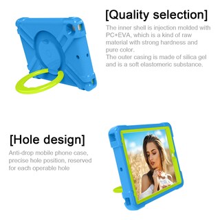 Foto 6 | Foto 6 | Funda Para Tablet Akabeila Para Apple Ipad 7/8/9 De 10.2 Pulgadas Azul+verde - Venta Internacional.