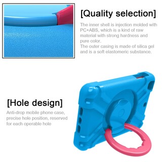 Foto 6 | Foto 6 | Funda Para Tablet Akabeila Para Apple Ipad Mini 1/2/3 Para Niños Azul+rosa - Venta Internacional.