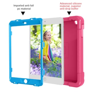 Foto 3 | Foto 3 | Funda Para Tablet Akabeila Para Apple Ipad Mini 1/2/3 Para Niños Rosa Rojo+azul - Venta Internacional.