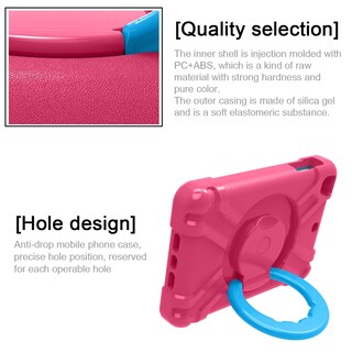 Foto 6 | Foto 6 | Funda Para Tablet Akabeila Para Apple Ipad Mini 1/2/3 Para Niños Rosa Rojo+azul - Venta Internacional.