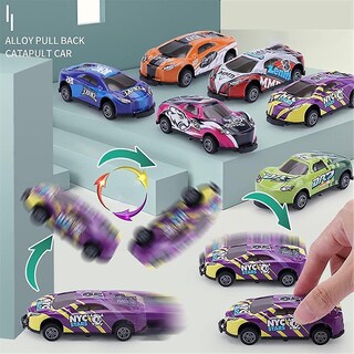 Foto 3 | Foto 3 | Juego Stunt Toy Car Jumping 360 Con Rotación De 8 Piezas - Venta Internacional.
