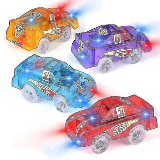 Foto 1 | Foto 1 | Autos De Carreras De Juguete Iluminados De Repuesto Para Track Cars Paquete De 4 - Venta Internacional.