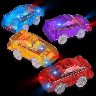 Foto 3 | Foto 3 | Autos De Carreras De Juguete Iluminados De Repuesto Para Track Cars Paquete De 4 - Venta Internacional.