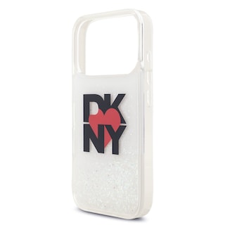 Foto 6 | Foto 6 | Funda Dkny Glitter Con Logo De Corazón Iphone 17 Pro Blanco