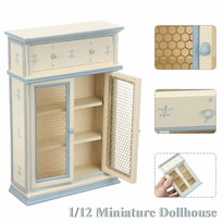 Muebles De Cocina En Miniatura Dollhouse Armarios Blancos 1:12 - Venta Internacional.