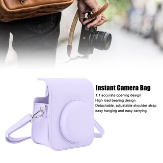 Foto 3 | Foto 3 | Funda Protectora Para Cámara Gowenic Instax Mini 12 Púrpura Con Correa - Venta Internacional.