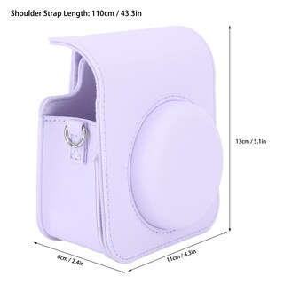 Foto 4 | Foto 4 | Funda Protectora Para Cámara Gowenic Instax Mini 12 Púrpura Con Correa - Venta Internacional.