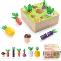 Juguete Educativo Montessori Carrot Harvest Para Niños - Venta Internacional.