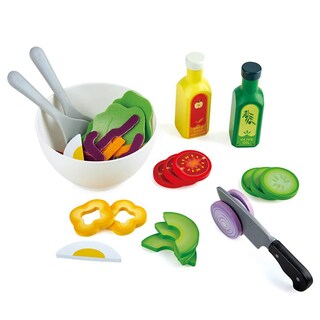 Foto 1 | Foto 1 | Juego De Juguetes Salad Playset Saludable Y Realista Con Cuchillo Y Aderezo - Venta Internacional.