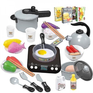 Foto 1 | Foto 1 | Juego De Juguetes De Cocina Little Chef Para Niños Color Gris - Venta Internacional.
