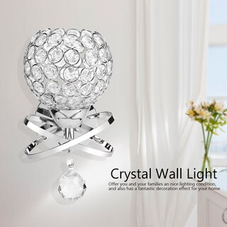 Foto 5 | Foto 5 | Lámpara De Pared Moderno Con Pantalla De Cristal E27 Zerone - Venta Internacional.
