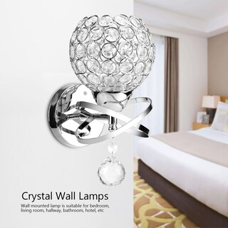 Foto 6 | Foto 6 | Lámpara De Pared Moderno Con Pantalla De Cristal E27 Zerone - Venta Internacional.