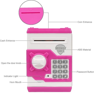 Foto 4 | Foto 4 | Piggy Bank Con Contraseña De Cajero Automático Electrónico Para Niños - Venta Internacional.