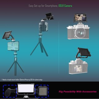 Foto 4 | Foto 4 | Soporte De Espejo Para Selfies Niceyrig Vlog Para Iphone 14/13/12/11/xs Se - Venta Internacional.