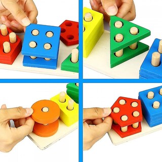 Foto 4 | Foto 4 | Clasificación De Formas Y Colores De Los Juguetes Building Block Para Niños - Venta Internacional.