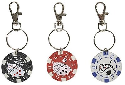 Foto 3 | Foto 3 | Llavero Con Fichas De Póquer Rhode Island (kcpoker) Paquete De 12 - Venta Internacional.