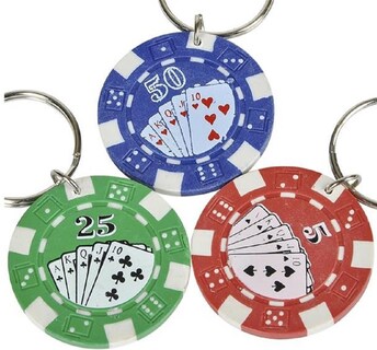 Foto 4 | Foto 4 | Llavero Con Fichas De Póquer Rhode Island (kcpoker) Paquete De 12 - Venta Internacional.