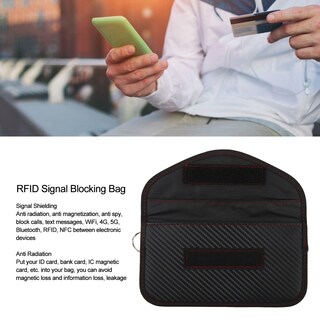 Foto 4 | Foto 4 | Bolsa De Protección De Señal Faraday Para Llave De Coche Línea Roja - Venta Internacional.