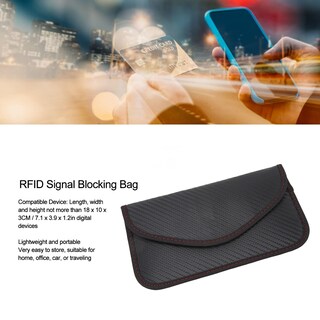 Foto 5 | Foto 5 | Bolsa De Protección De Señal Faraday Para Llave De Coche Línea Roja - Venta Internacional.