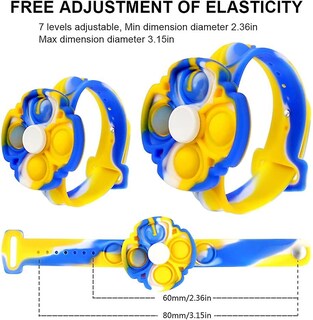 Foto 3 | Foto 3 | Pulsera Fidget Toy Pop Bubble Para Aliviar El Estrés Y La Ansiedad - Venta Internacional.