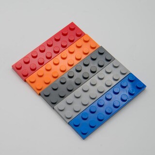 Foto 2 | Foto 2 | Placas De Construcción Plwooyur Clásicas Rojas 2x8 - 100 Piezas - Venta Internacional.