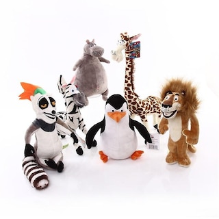 Foto 1 | Foto 1 | Muñecas Plush Toys Con Dibujos Animados De Madagascar Regalo #5 20-35 Cm - Venta Internacional.