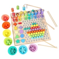 Juguete Educativo Montessori De Madera Para Niños Juego De Pesca - Venta Internacional.