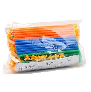 Foto 1 | Foto 1 | Juguete Educativo Con Bloques De Construcción De Paja En 4d Para Niños De 2 A 13 Años - Venta Internacional.